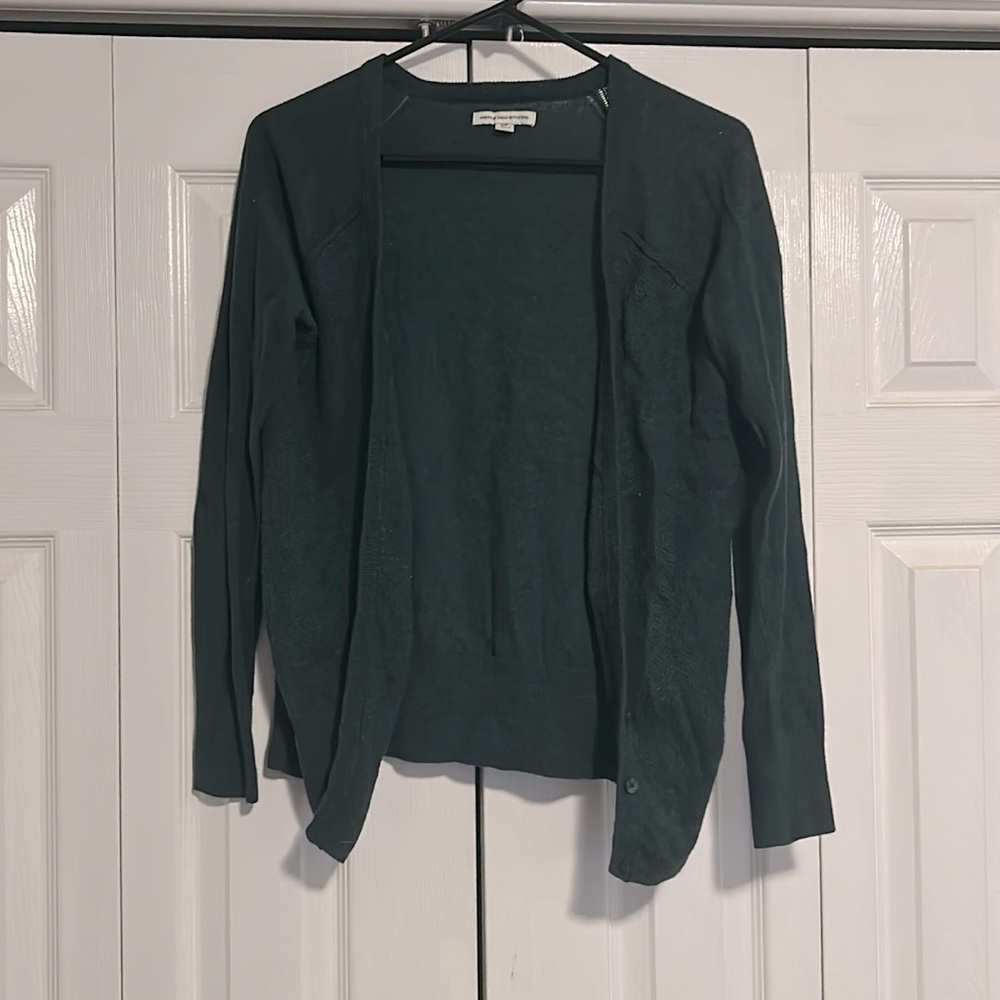 American eagle forest green cardigan